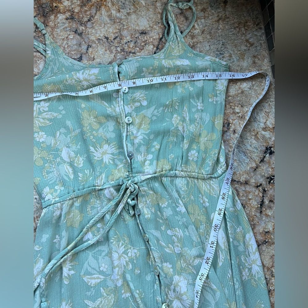 Floral Green Summer Dress - Picture 5 of 9